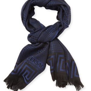 Black and blue Versace scarf